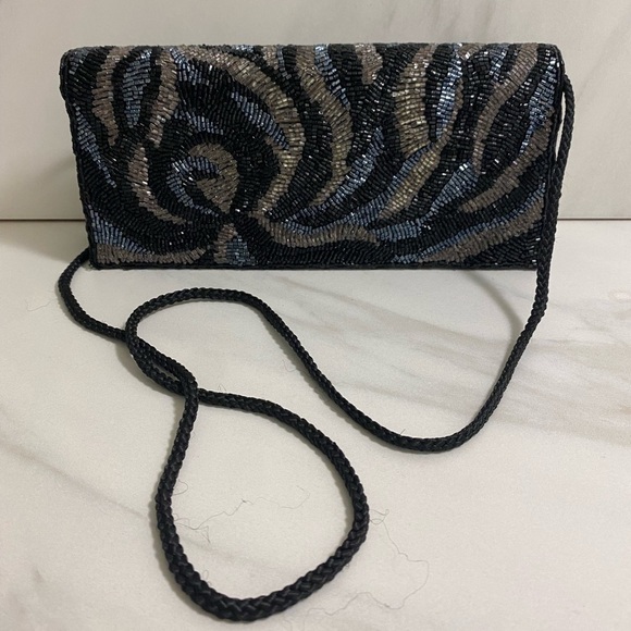 No Brand Handbags - Beaded crossbody/clutch convertible handbag